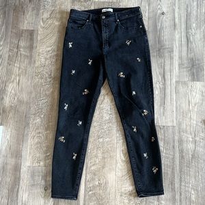 Abercrombie & Fitch High Rise Super Skinny Ankle Jean.